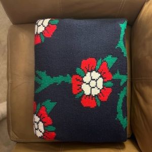 Rowing Blazer floral knit blanket
